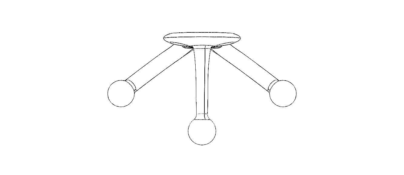 Plastic Triple Coat Hook 3D print model_14