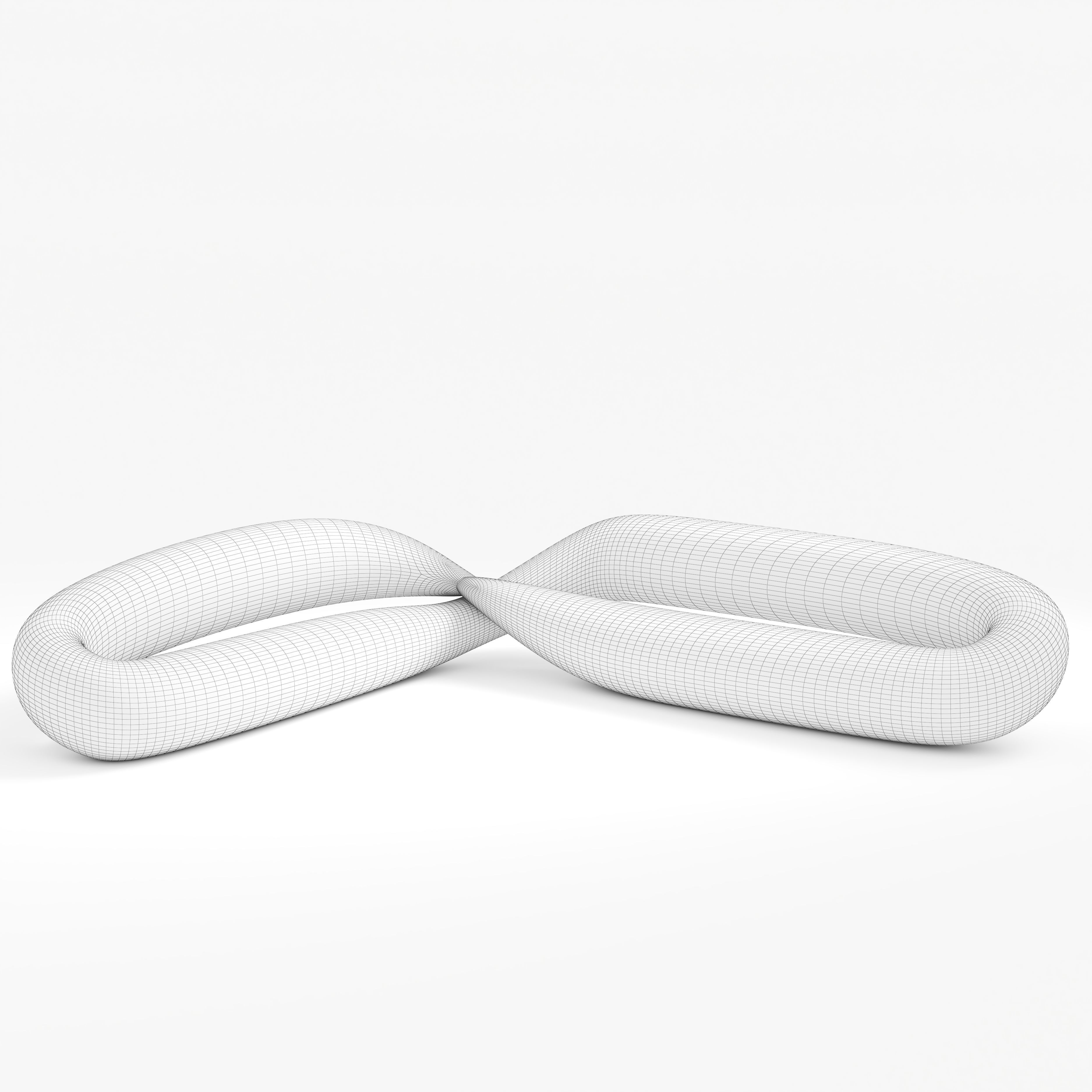 Modern sofa Low-poly 3D model_6