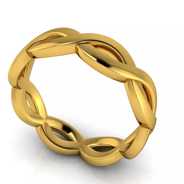 Plain Infinity Anniversary Eternity Wedding Band Jewelry 3D print model