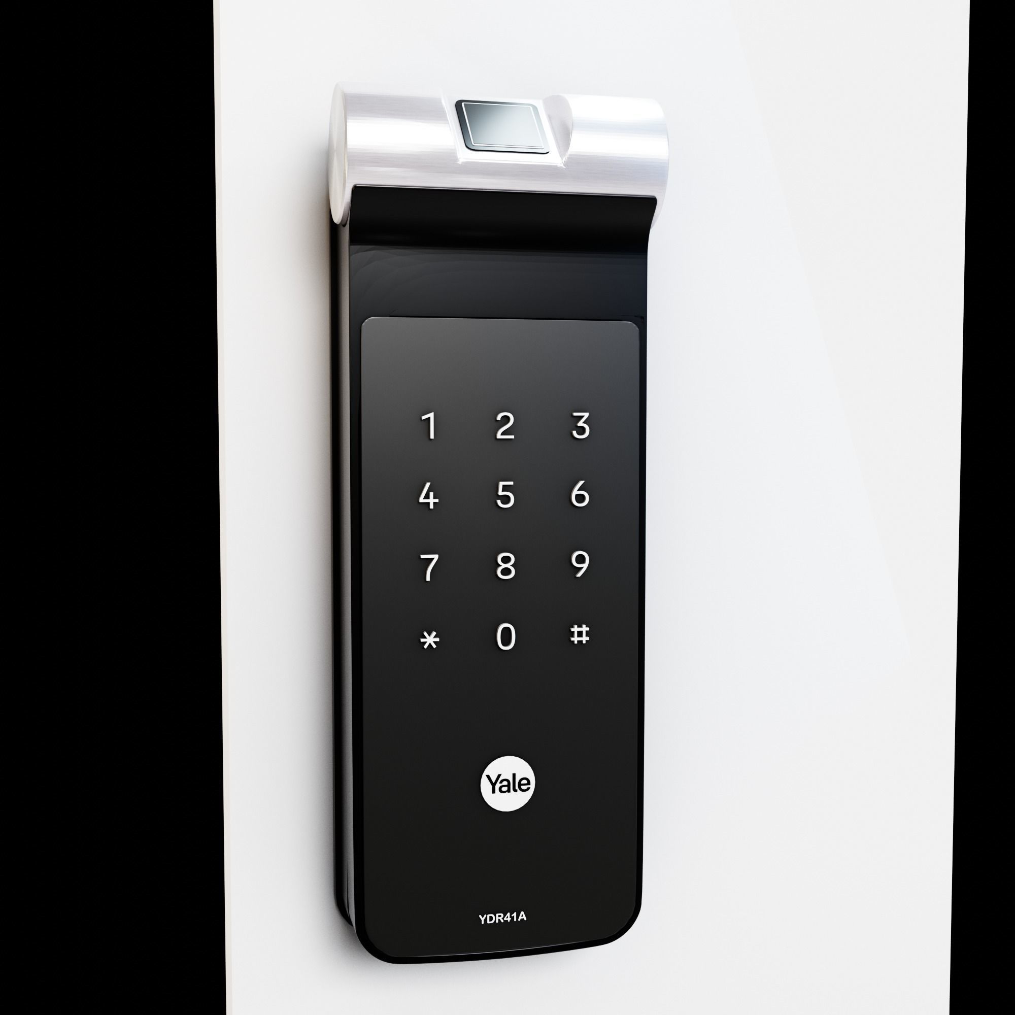 Large Digital Door Lock 3D model YDR 41A Low-poly 3D model Low-poly 3D model_7