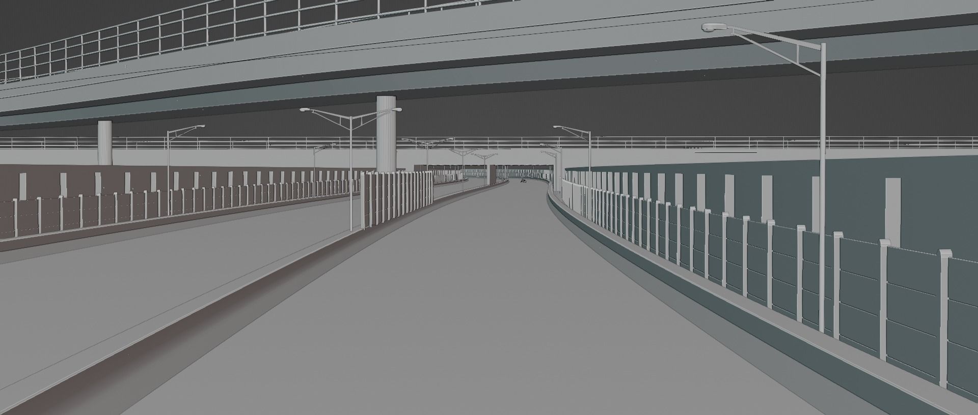 Highway road 3D model_7