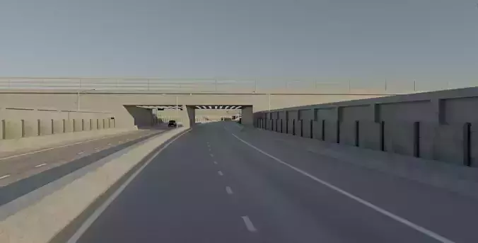 Highway road 3D model