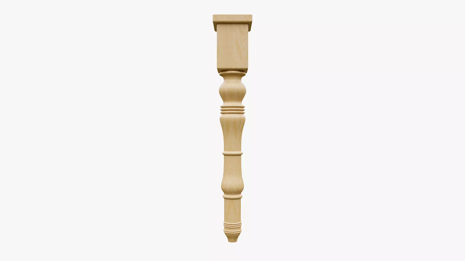 Wooden Furniture Leg Free 3D model