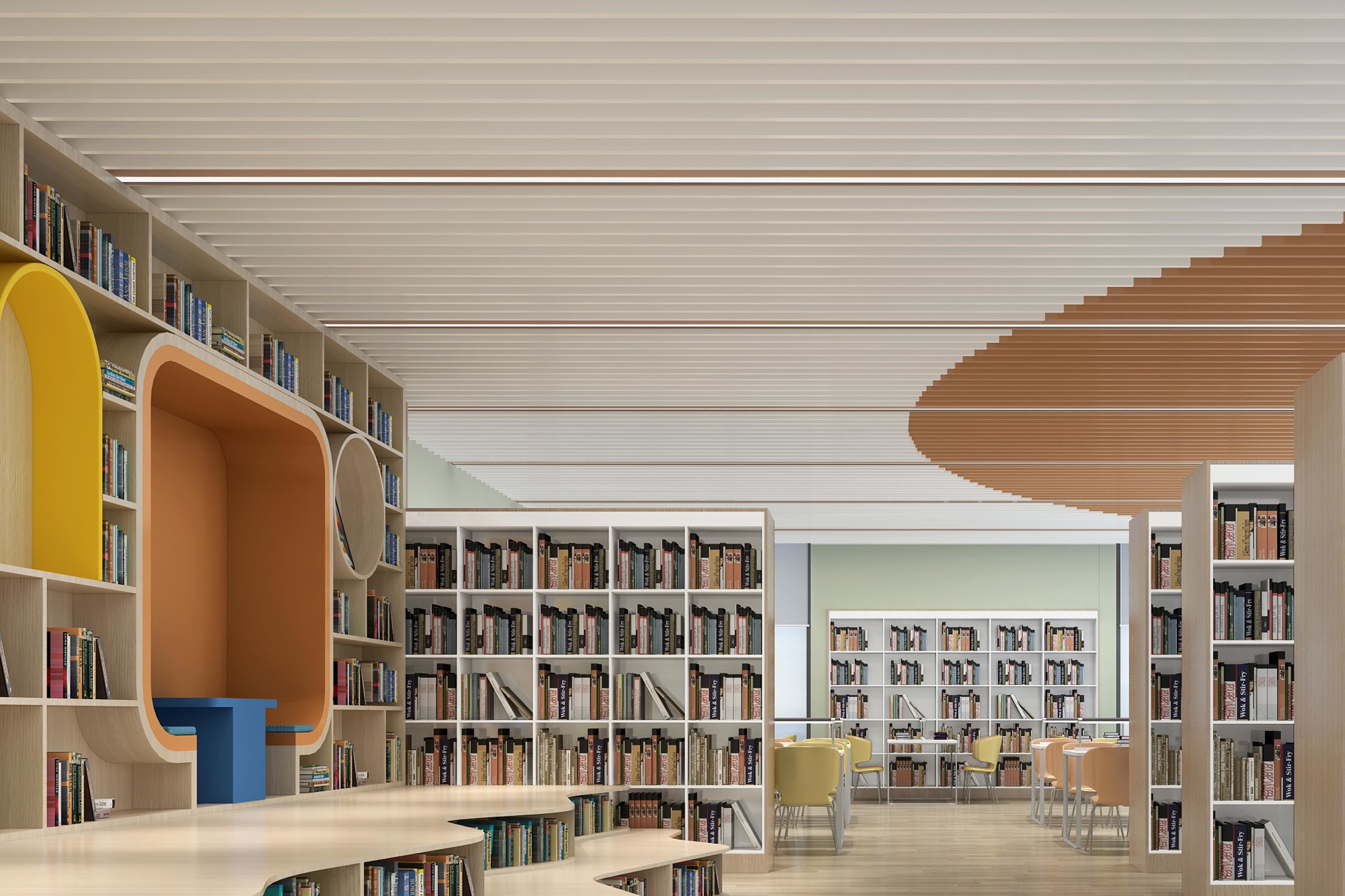 Modern Childrens Library 3D model_1