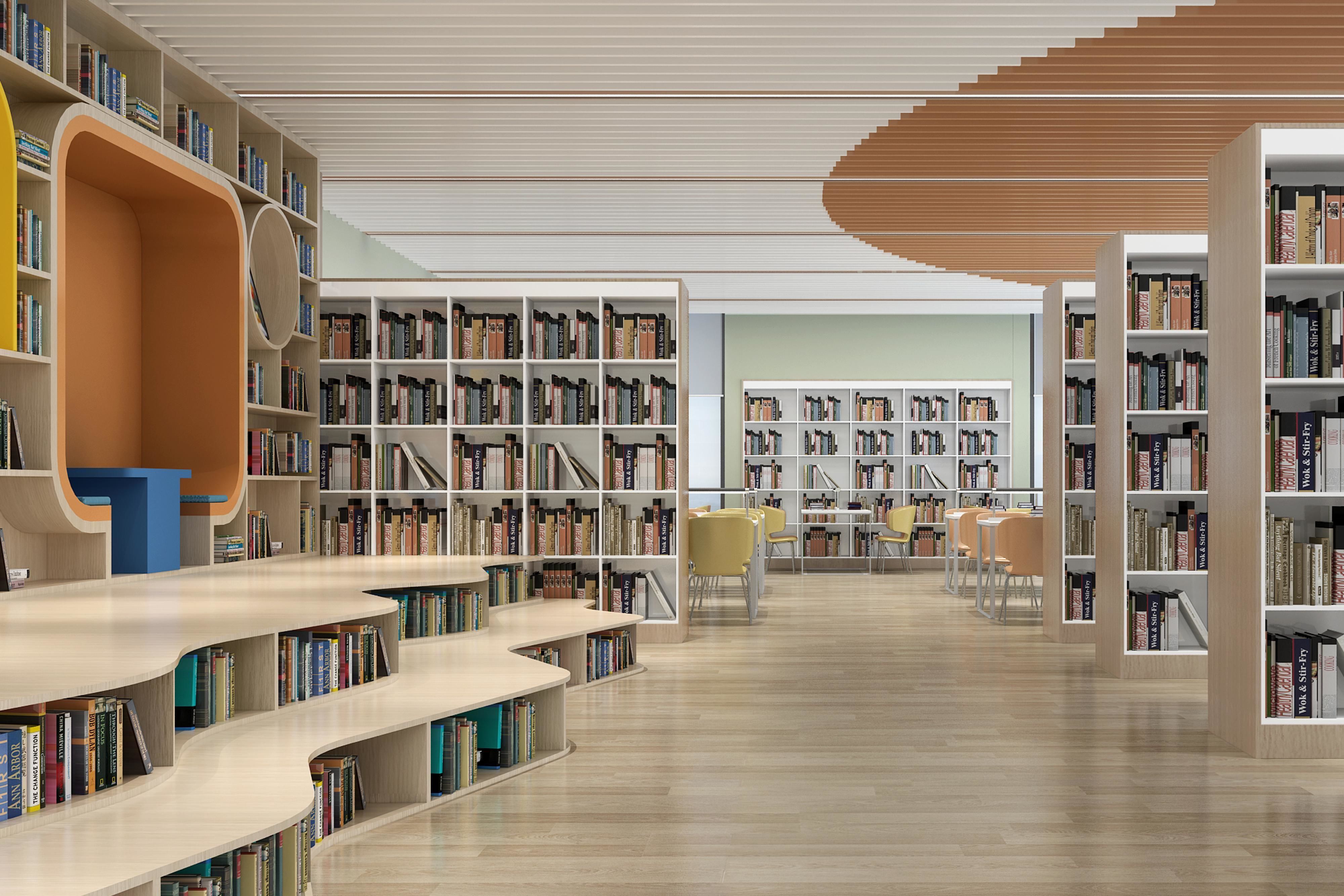 Modern Childrens Library 3D model_4