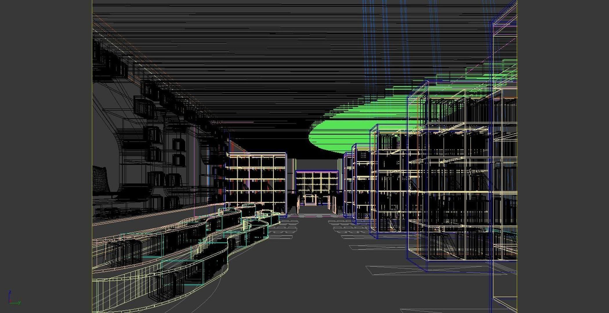 Modern Childrens Library 3D model_6