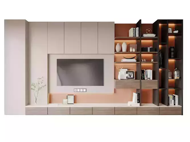 minimalist background TV wall Modern