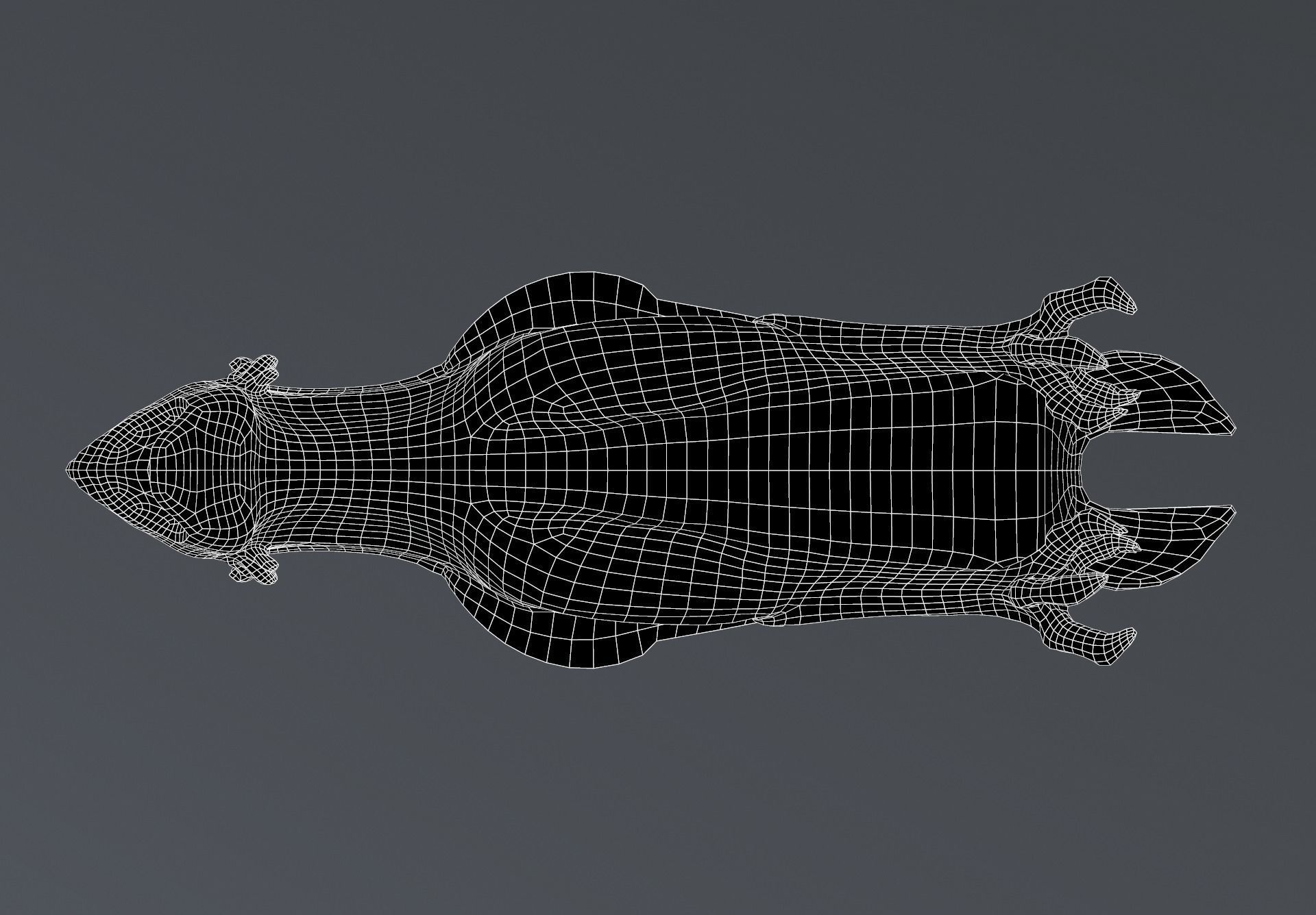 Waterspout Gargoyle Bennu Low-poly 3D model_10