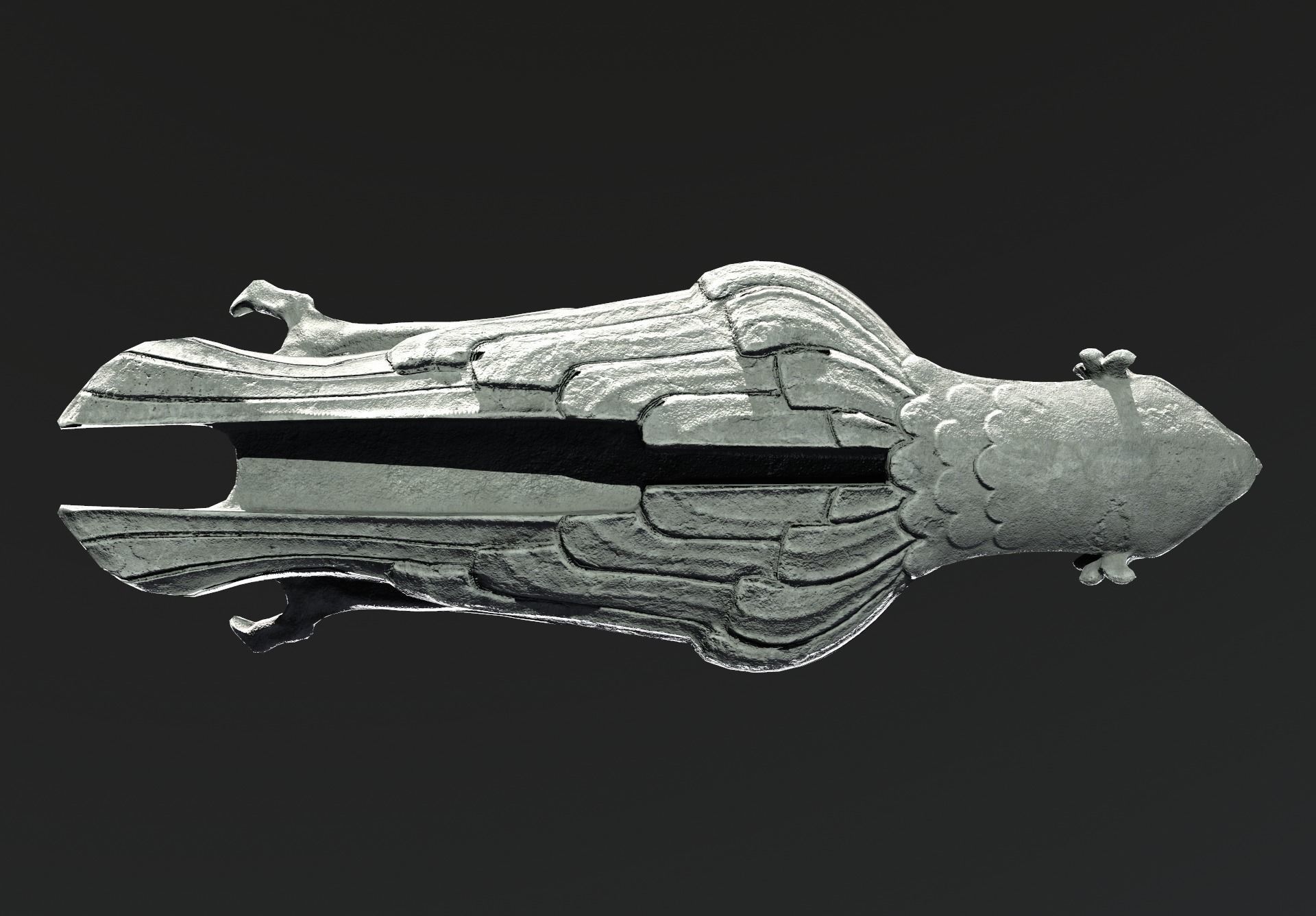 Waterspout Gargoyle Bennu Low-poly 3D model_4