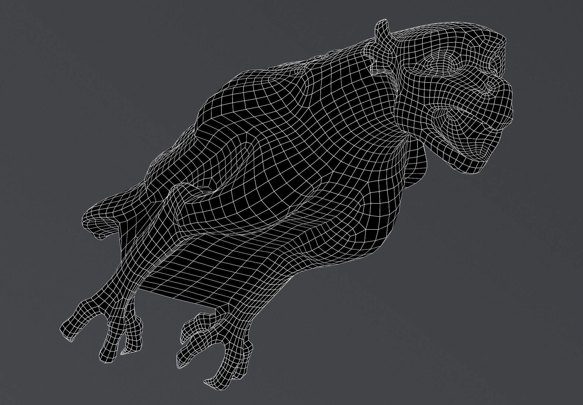 Waterspout Gargoyle Bennu Low-poly 3D model_7