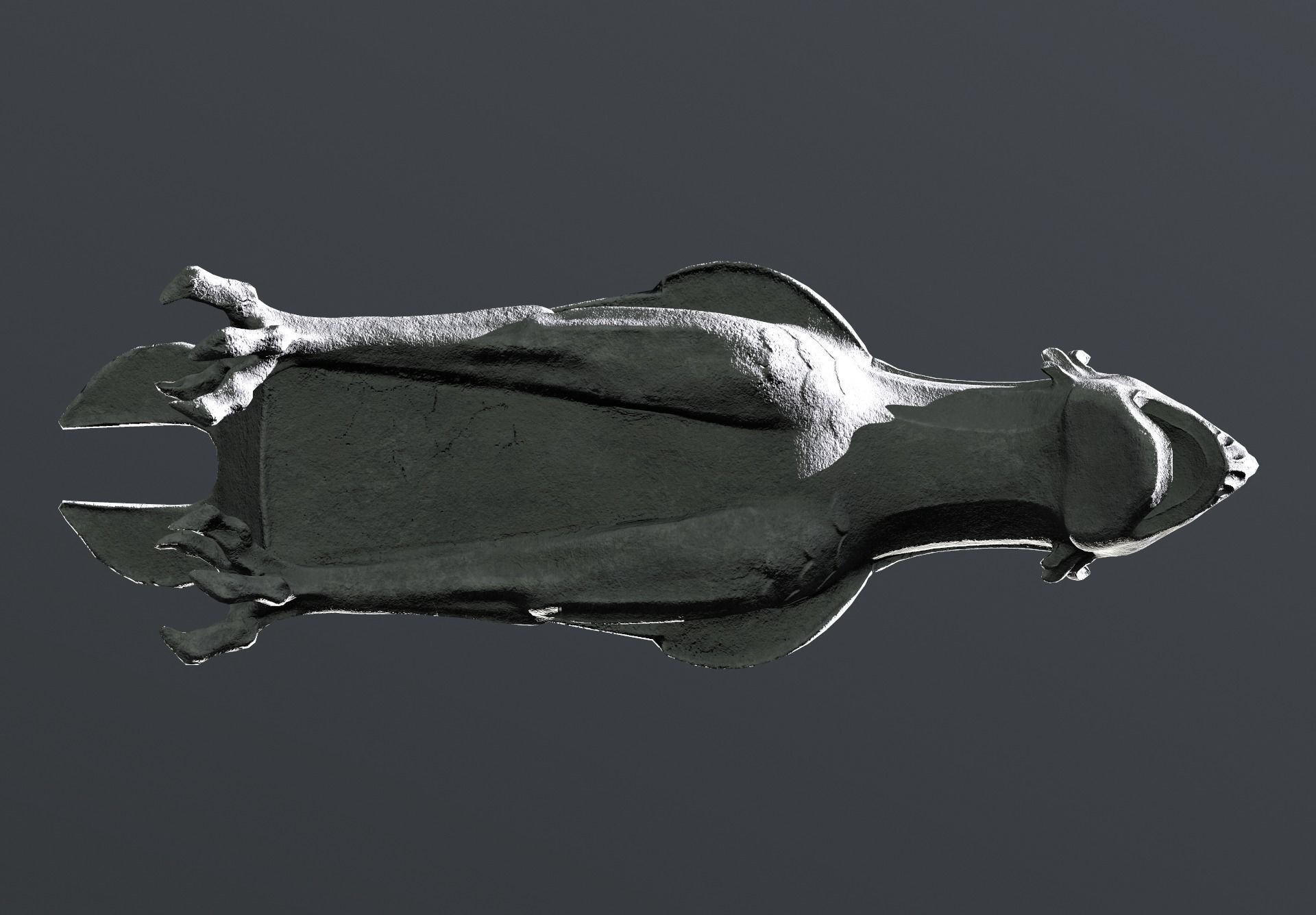 Waterspout Gargoyle Bennu Low-poly 3D model_5