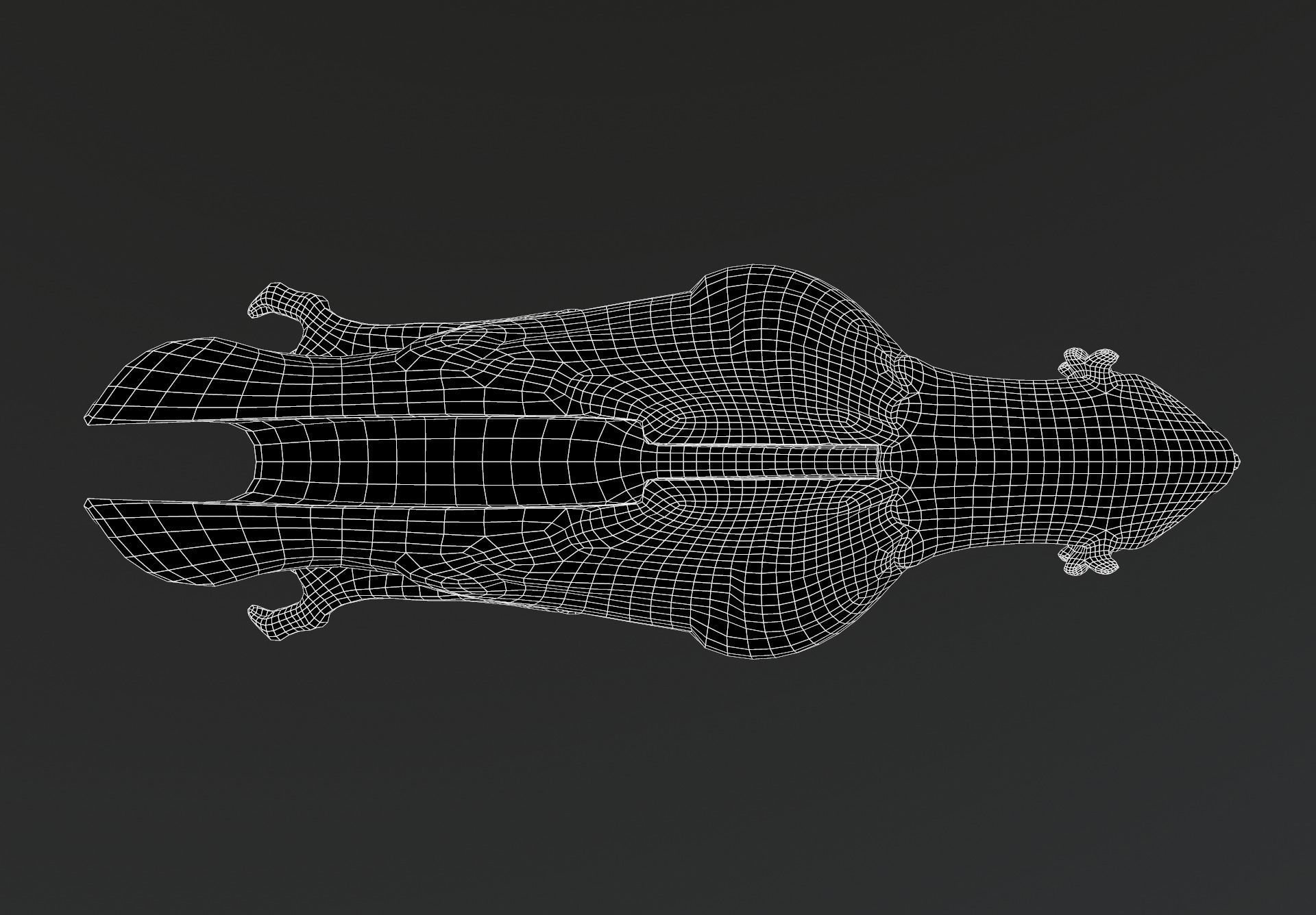 Waterspout Gargoyle Bennu Low-poly 3D model_9