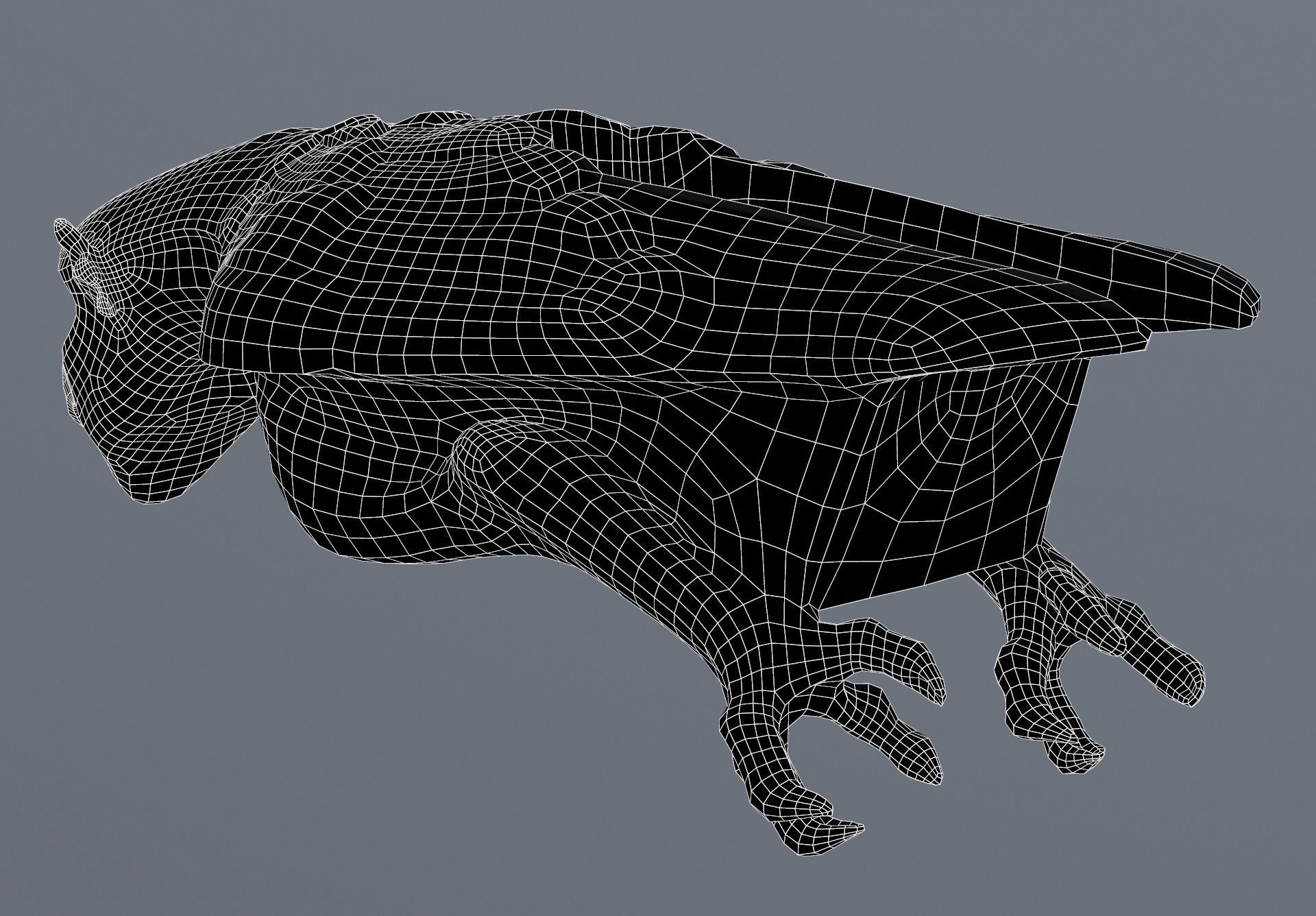 Waterspout Gargoyle Bennu Low-poly 3D model_8