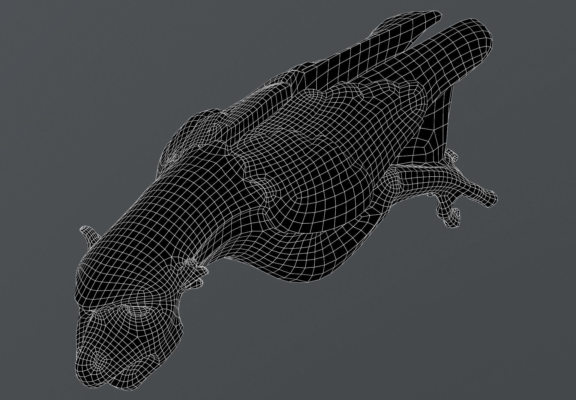 Waterspout Gargoyle Bennu Low-poly 3D model_6