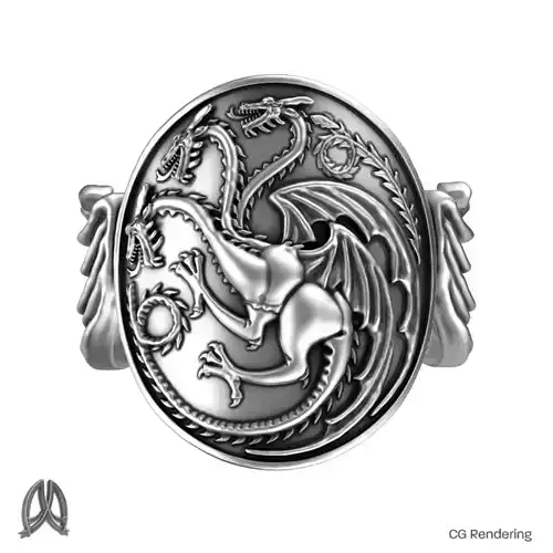 Targaryen ring 3D print model