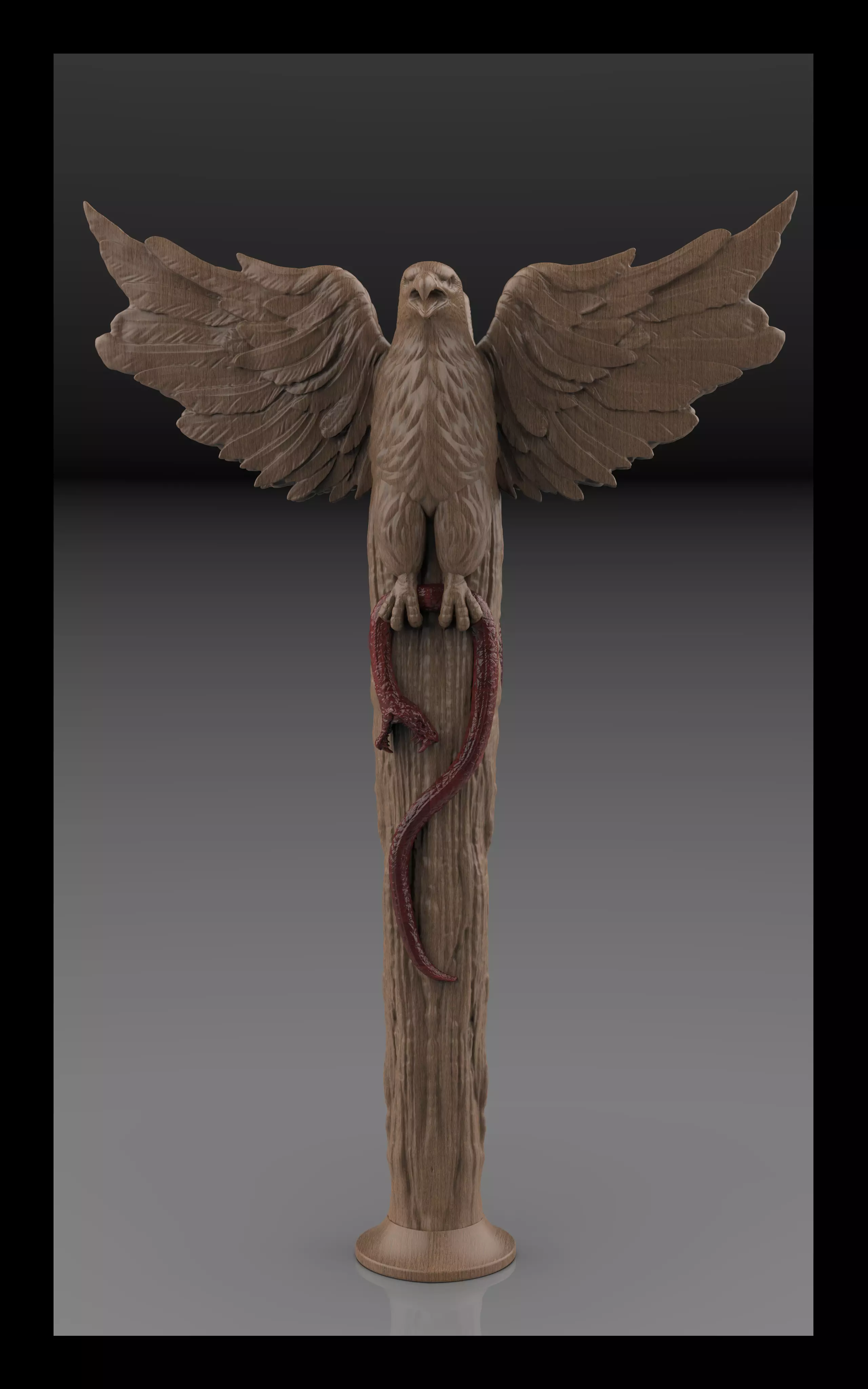 eagle 3d print model 3D print model