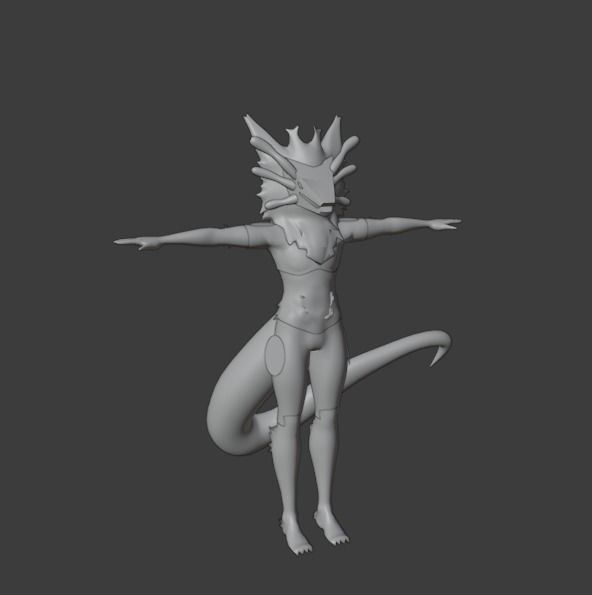 Protogen Fire Fall 3D Model  3D model_2