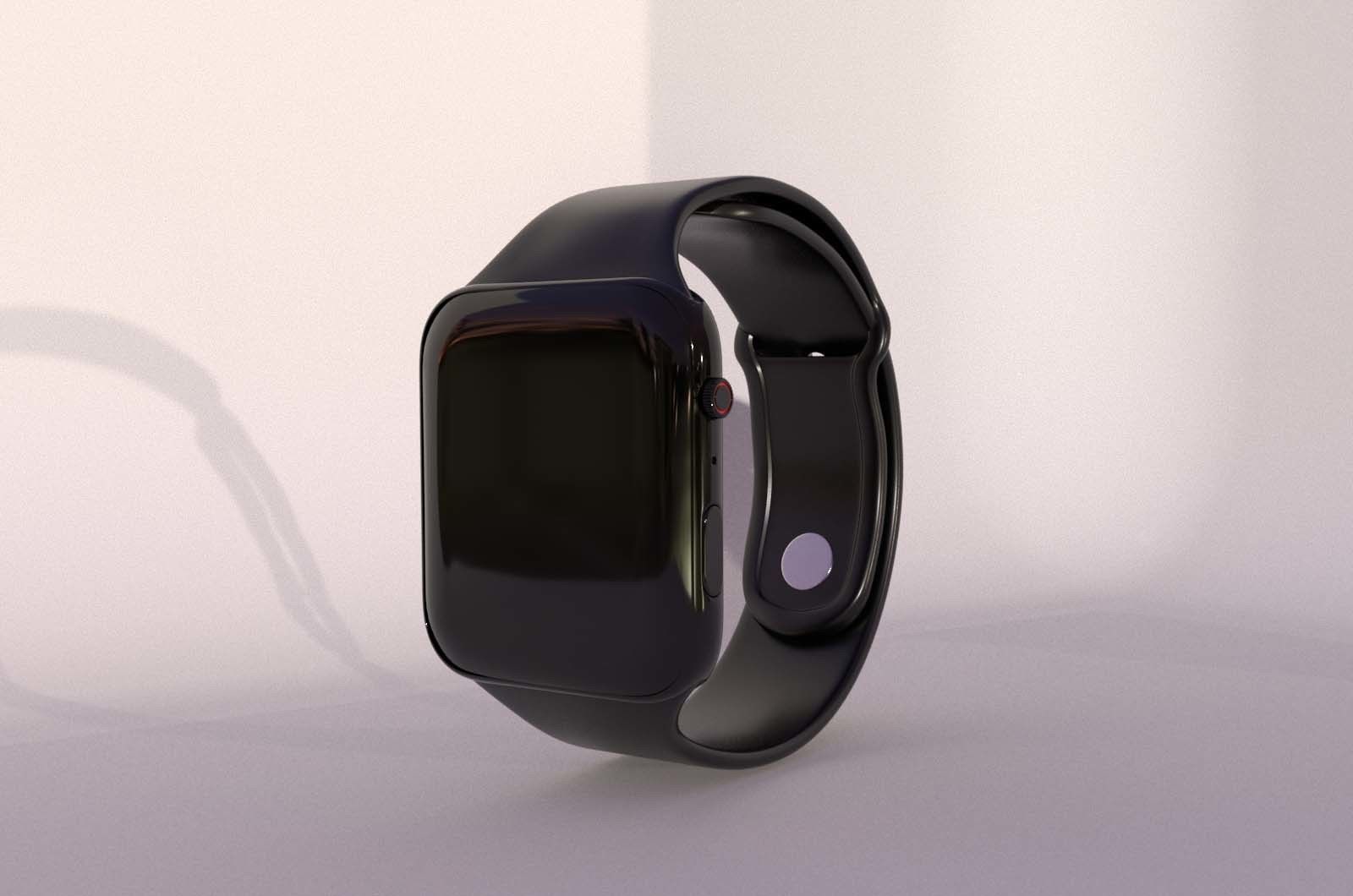 Smartwatch Low-poly 3D model_2