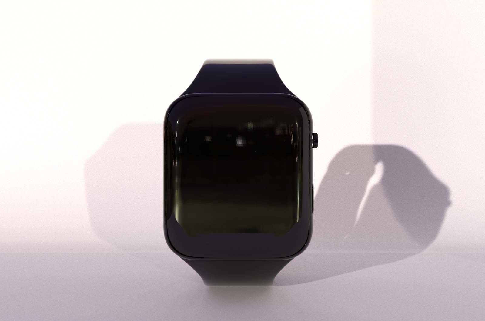 Smartwatch Low-poly 3D model_4