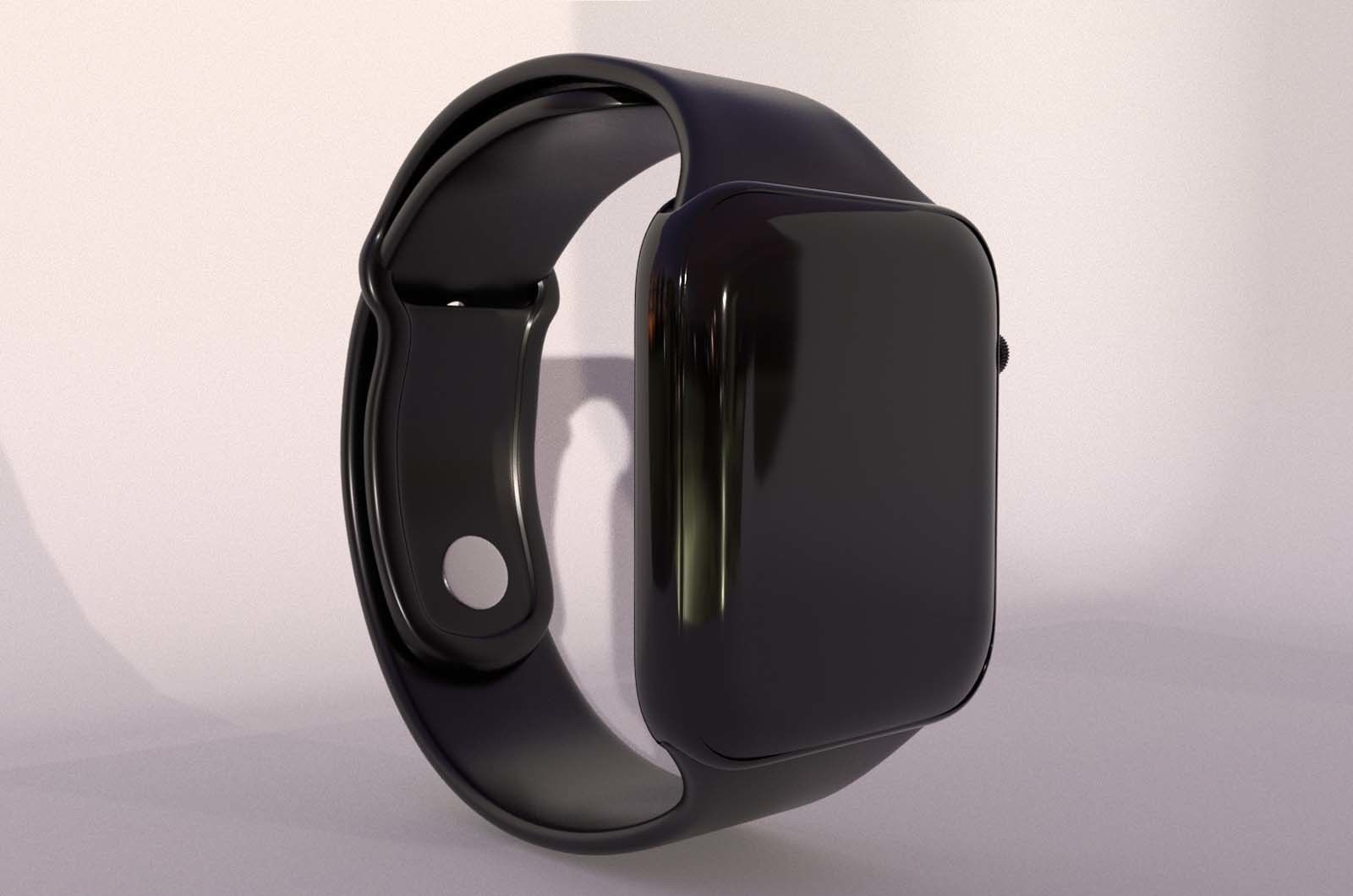 Smartwatch Low-poly 3D model_3