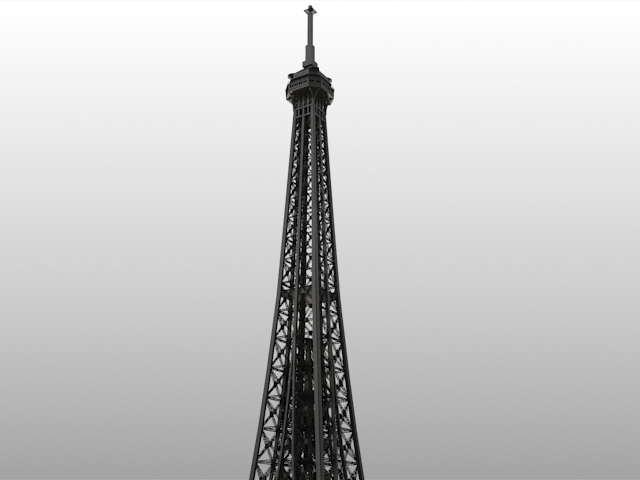 Eiffel Tower - Highly Detailed 3D model_4