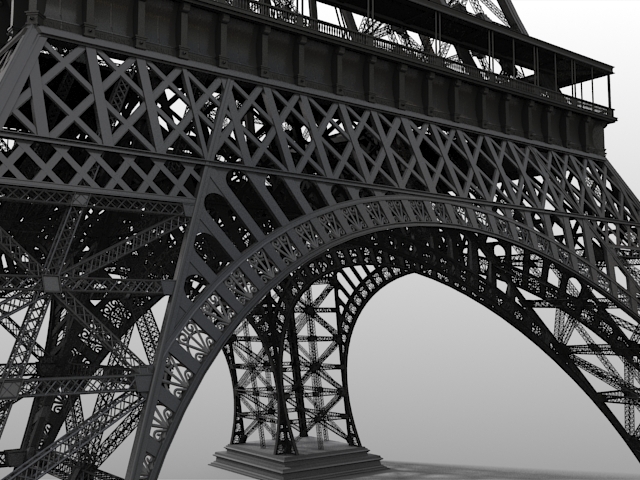 Eiffel Tower - Highly Detailed 3D model_7