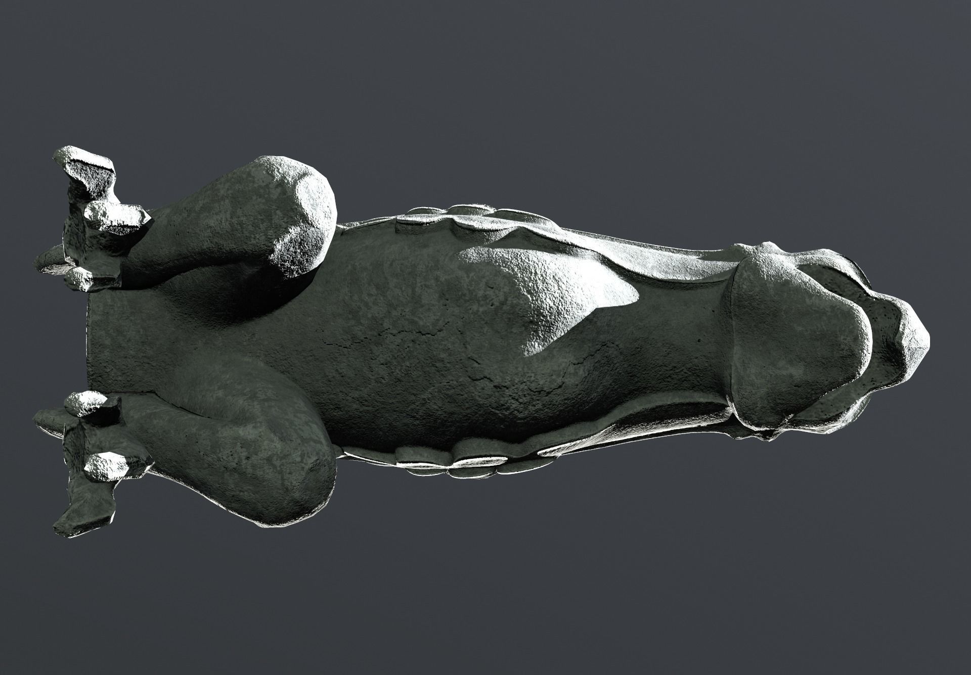 Waterspout Gargoyle Harpy Low-poly 3D model_5