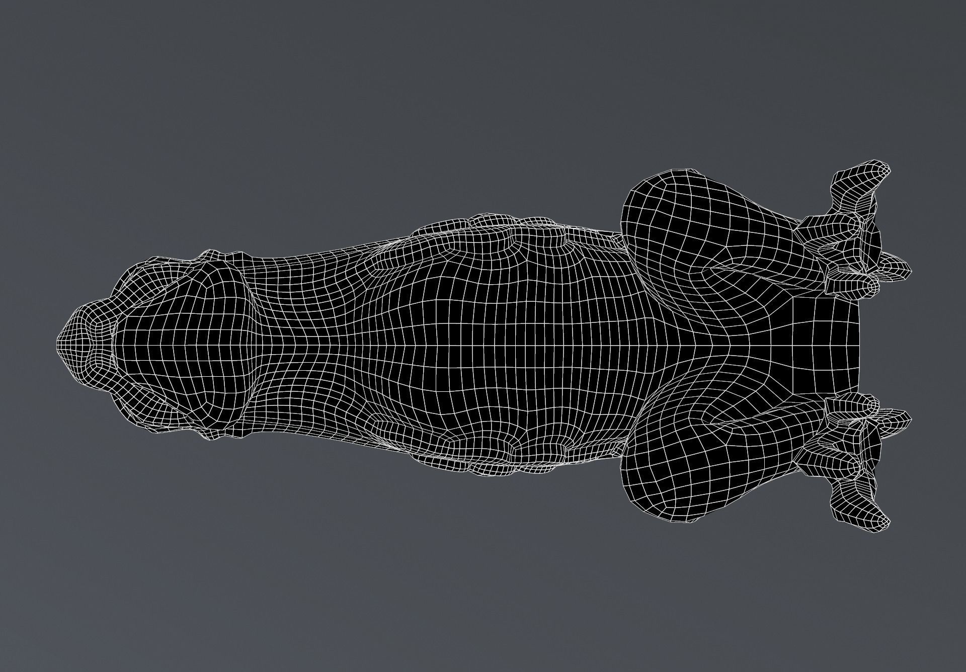 Waterspout Gargoyle Harpy Low-poly 3D model_10