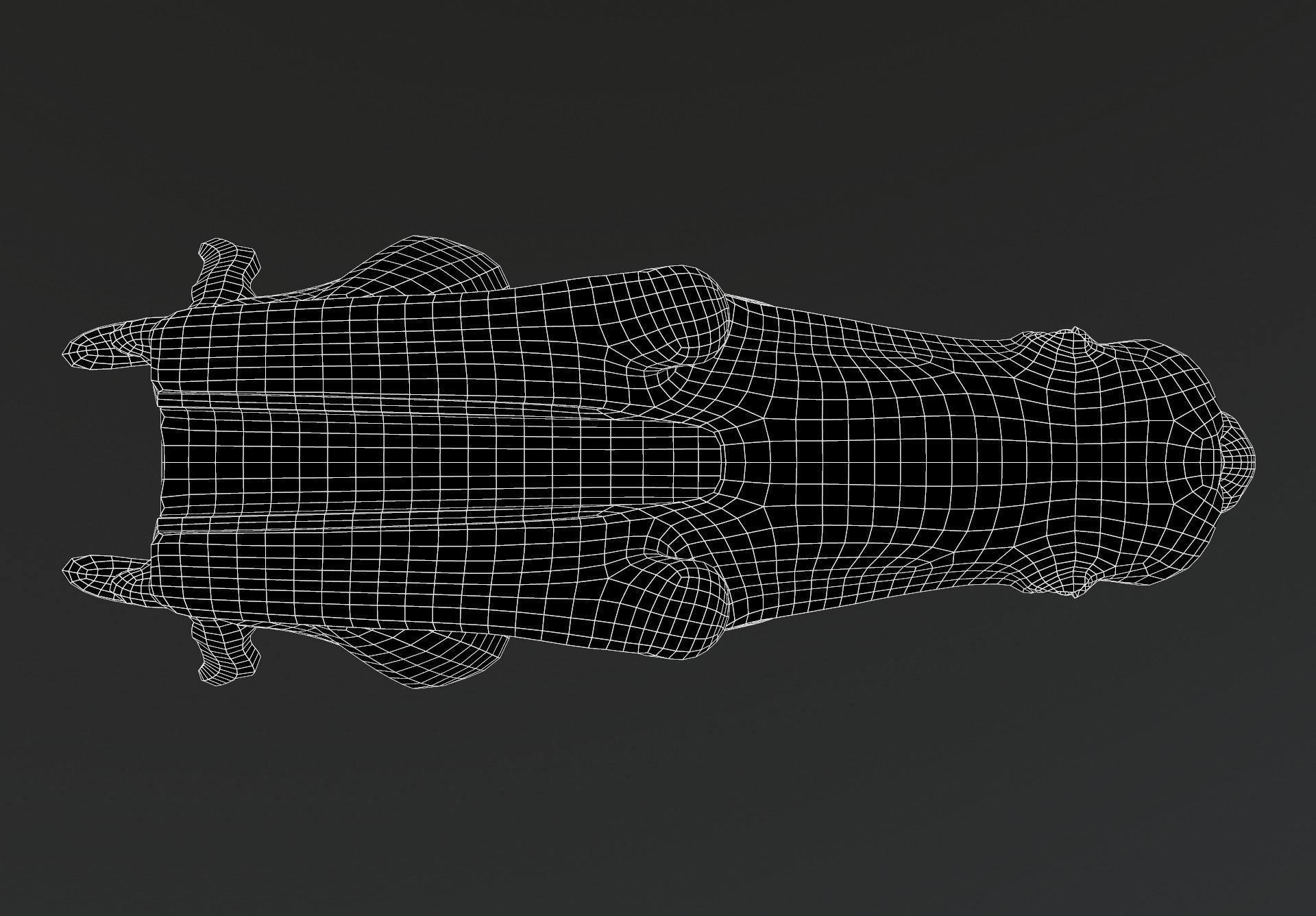 Waterspout Gargoyle Harpy Low-poly 3D model_9