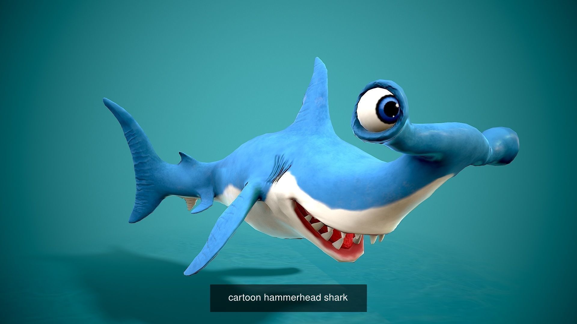 cartoo sharks pack 3D Model Collection_6