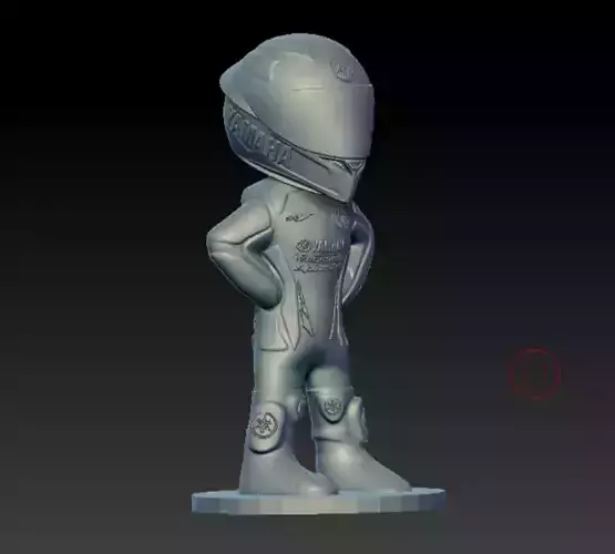 YAMAHA MOTORCYCLIST 3D print model