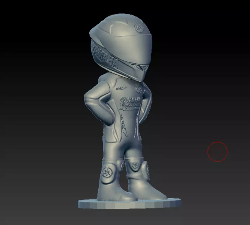 YAMAHA MOTORCYCLIST 3D print model