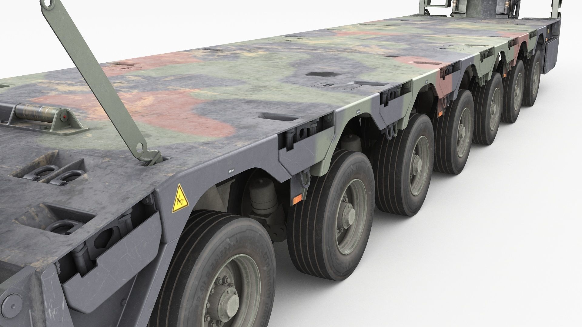 SaAnh 70t Military semi-trailer 3D model_11