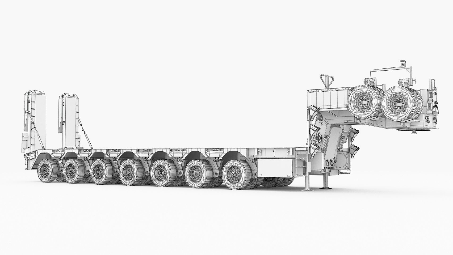 SaAnh 70t Military semi-trailer 3D model_20