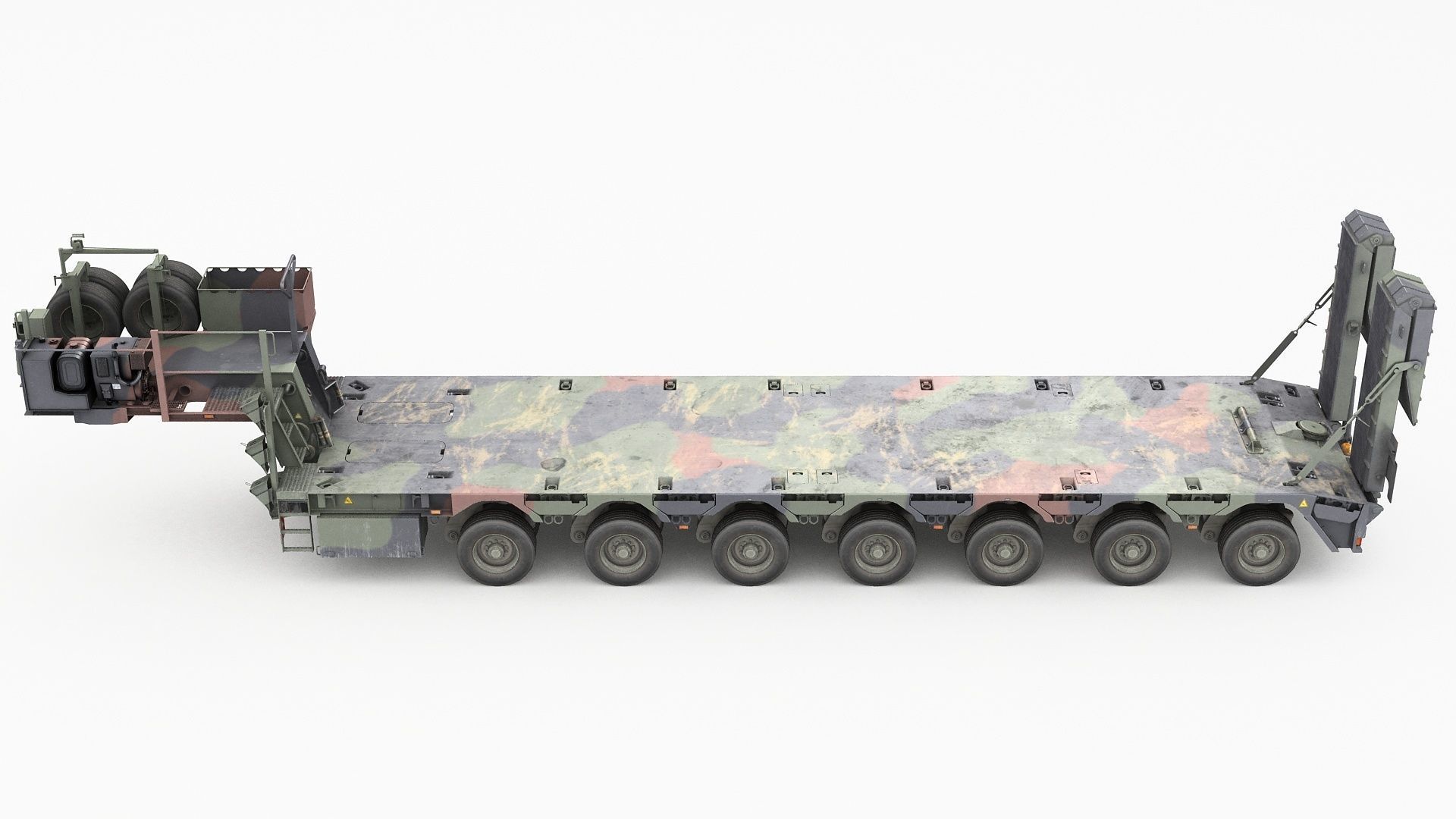 SaAnh 70t Military semi-trailer 3D model_5