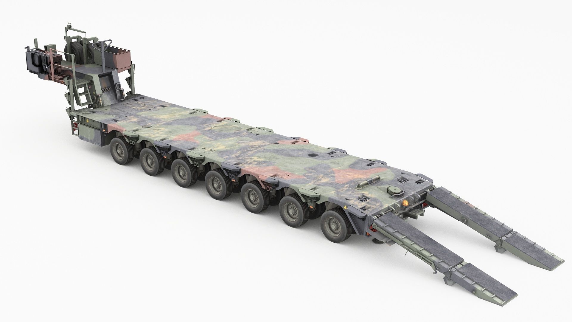 SaAnh 70t Military semi-trailer 3D model_15