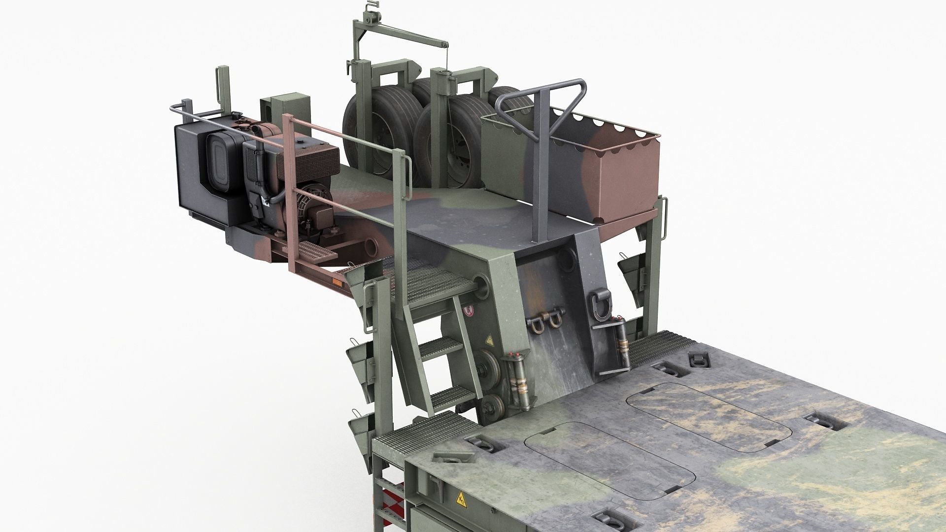 SaAnh 70t Military semi-trailer 3D model_9