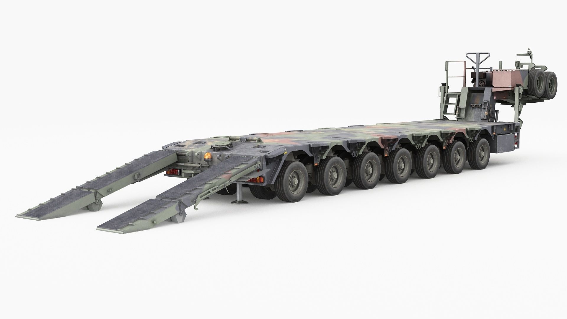 SaAnh 70t Military semi-trailer 3D model_16