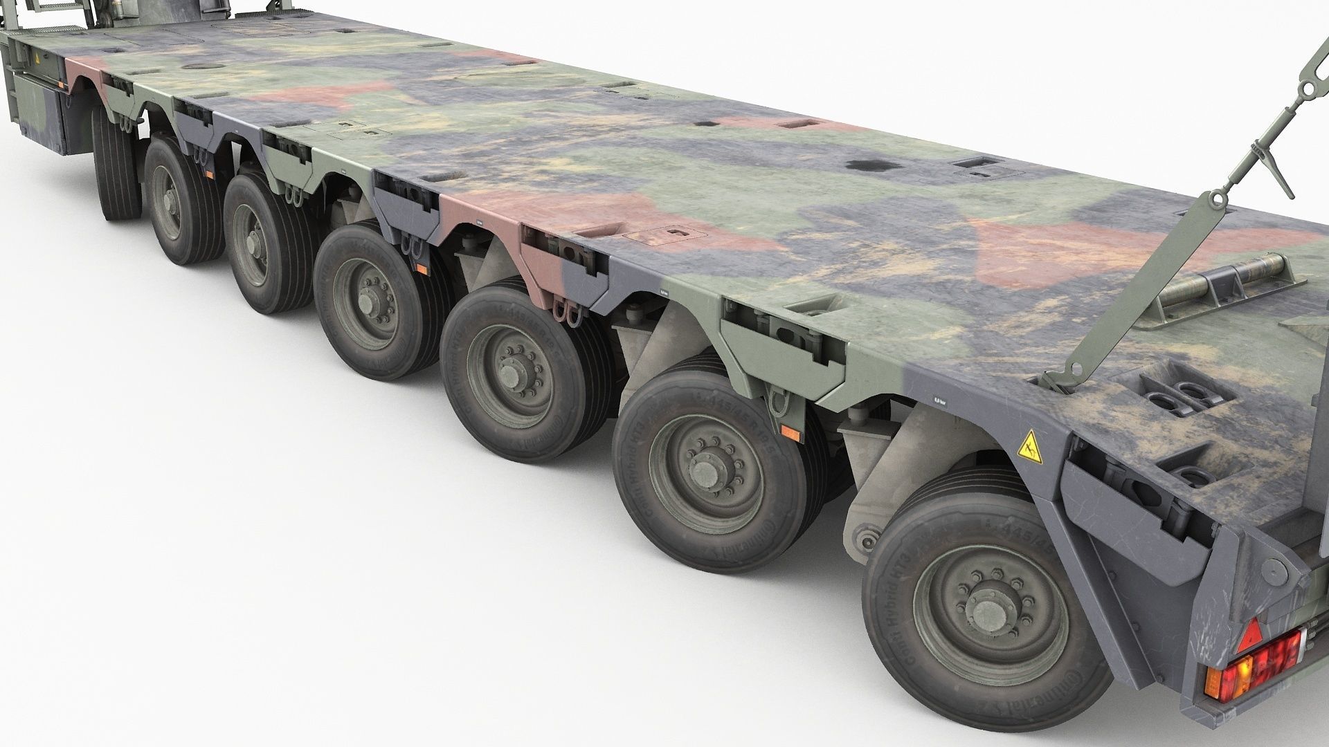 SaAnh 70t Military semi-trailer 3D model_14