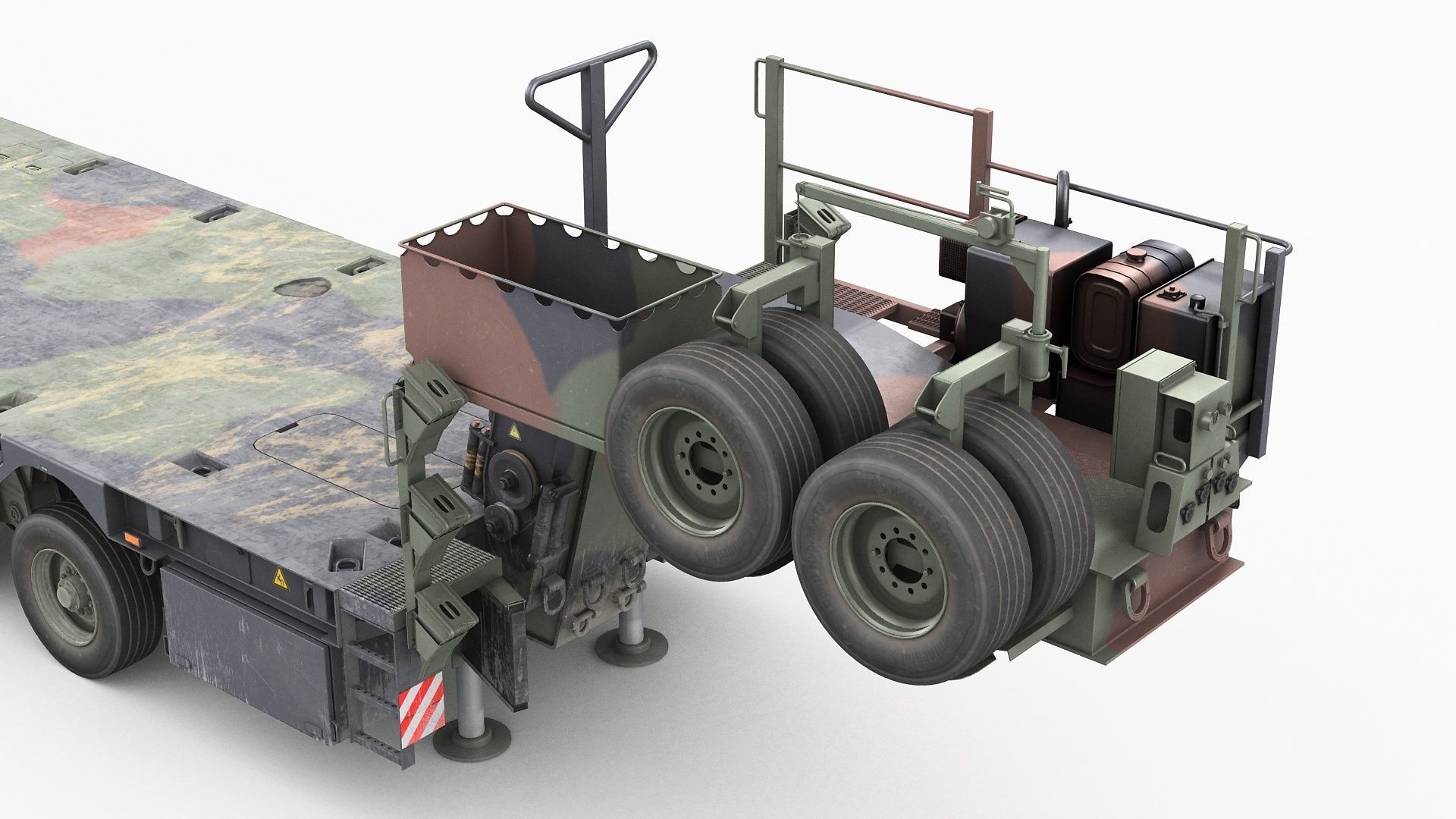 SaAnh 70t Military semi-trailer 3D model_8