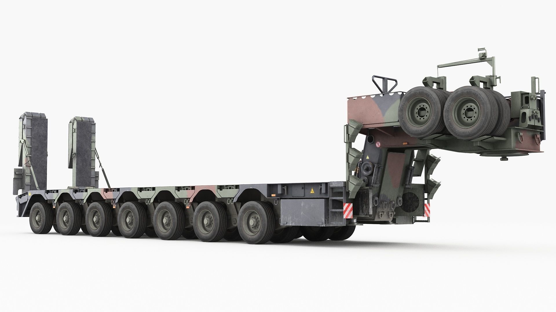 SaAnh 70t Military semi-trailer 3D model_2