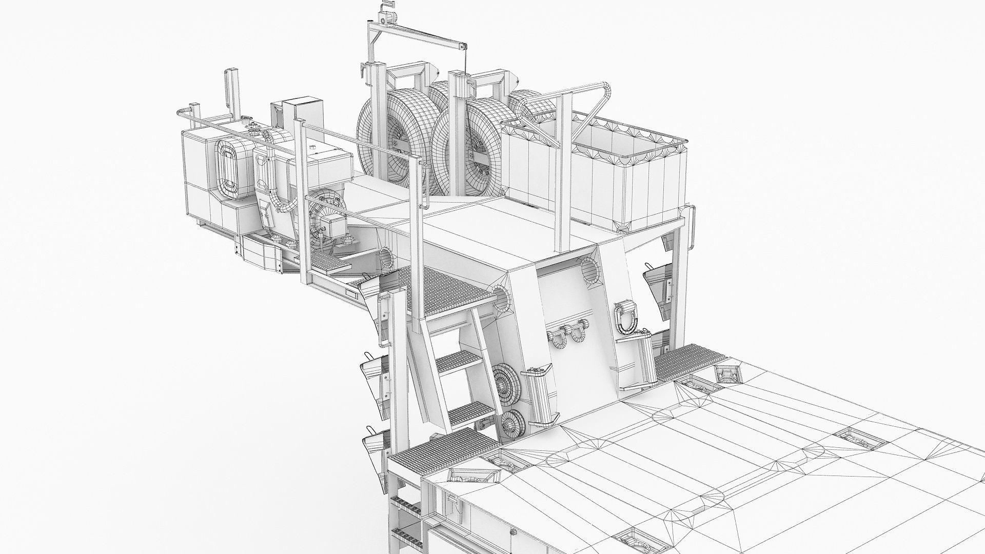 SaAnh 70t Military semi-trailer 3D model_25