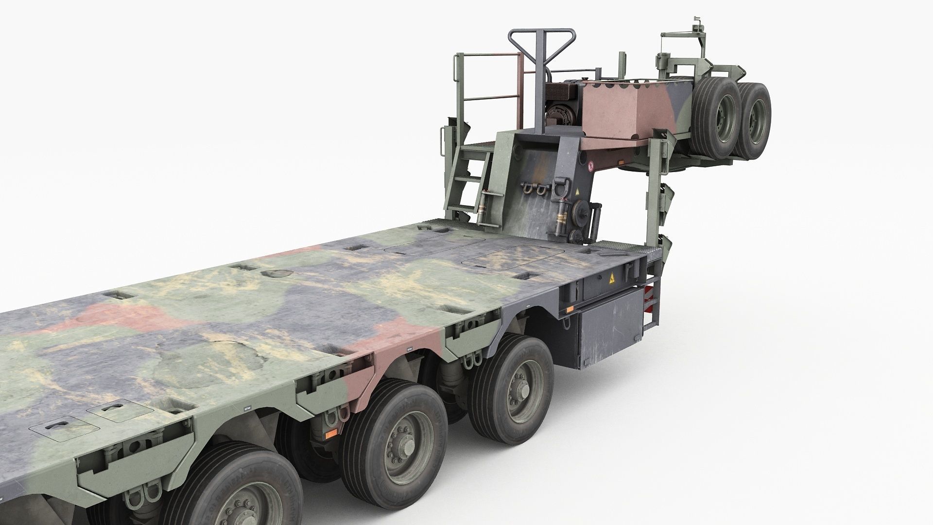 SaAnh 70t Military semi-trailer 3D model_13