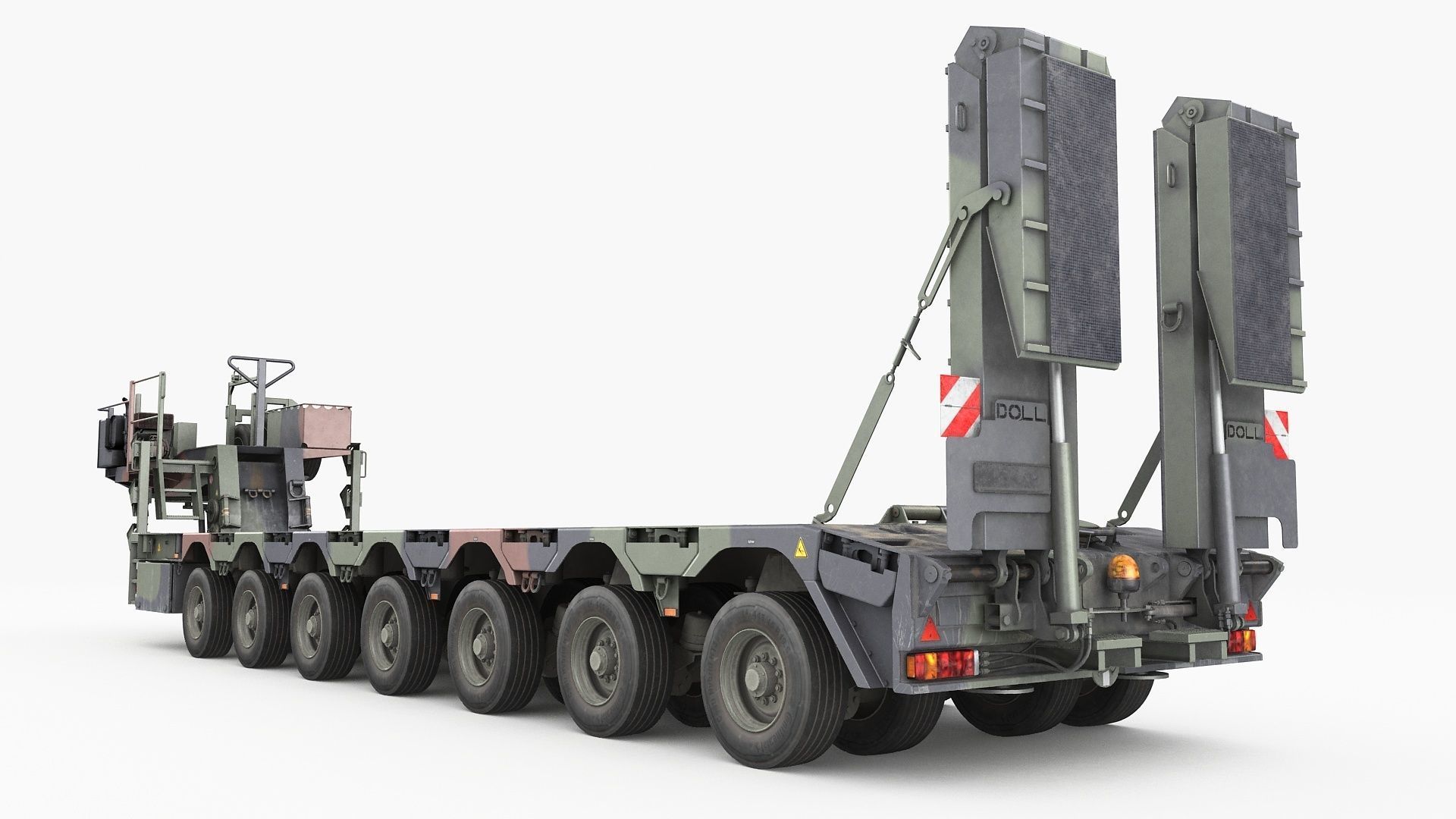 SaAnh 70t Military semi-trailer 3D model_4