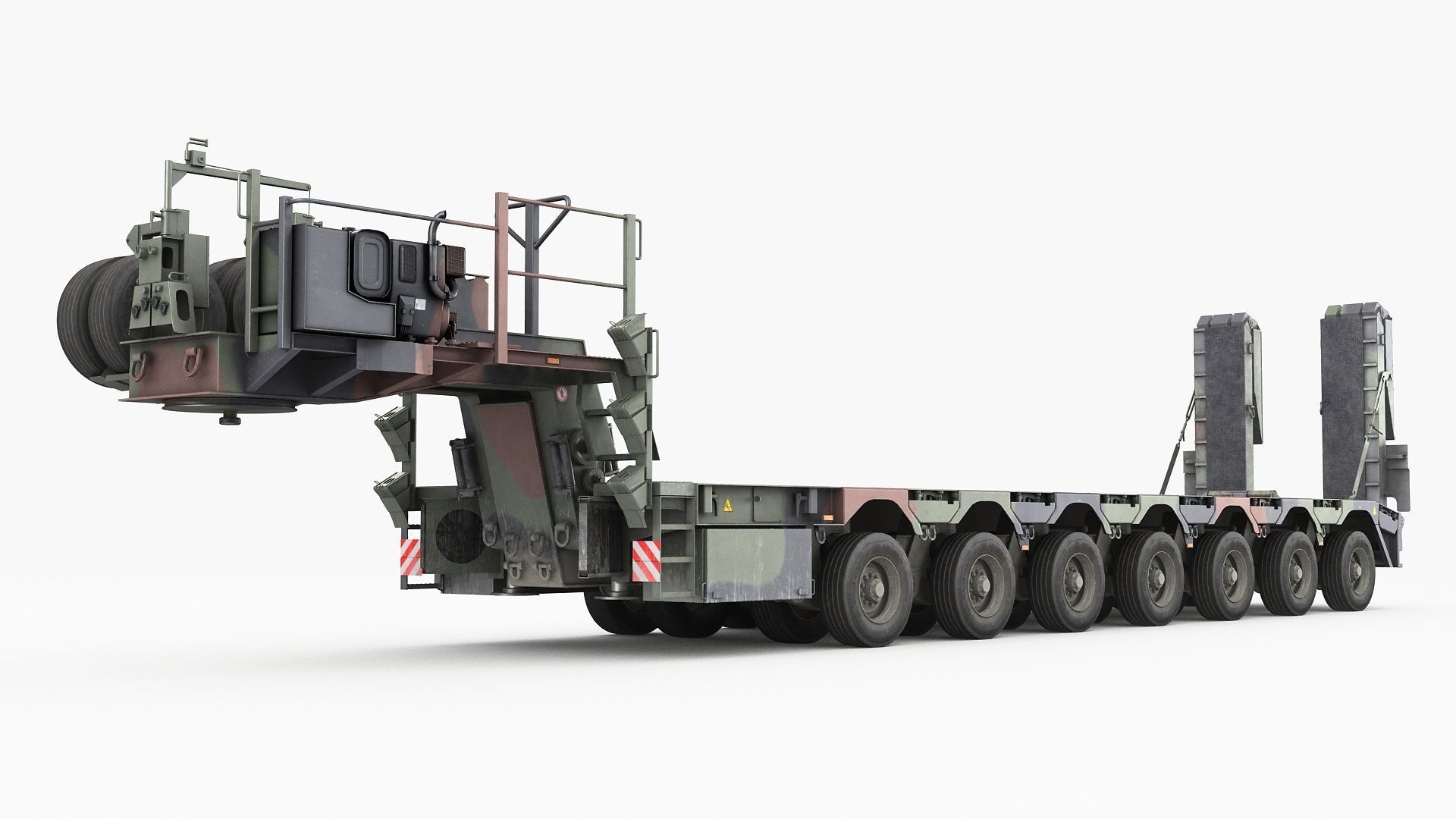 SaAnh 70t Military semi-trailer 3D model_1
