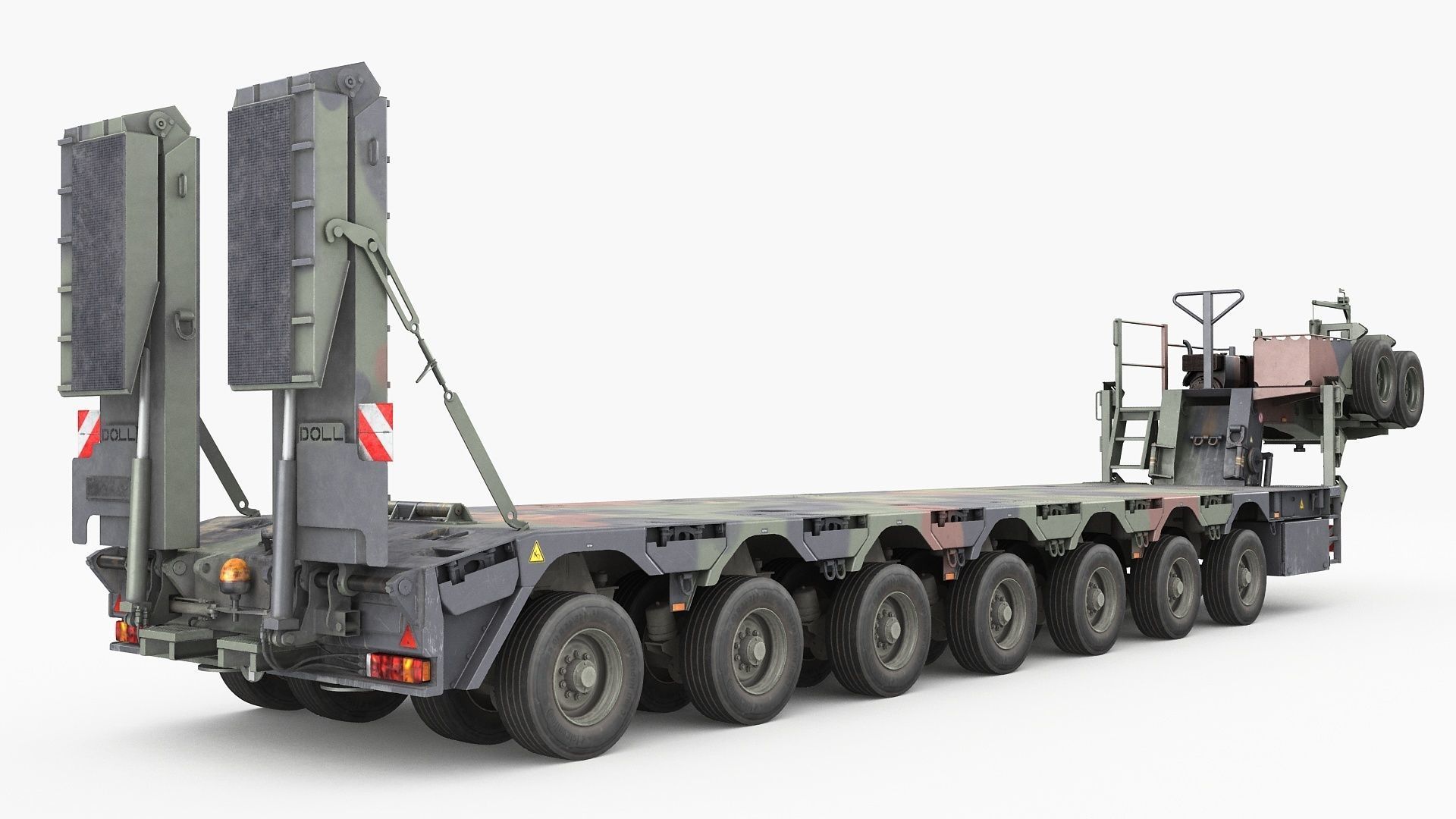 SaAnh 70t Military semi-trailer 3D model_3