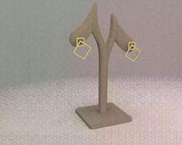 Rectangle Earring 3D print model