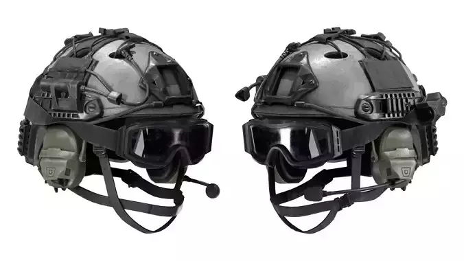 SHADOW COMPANY OPS CORE BUMP HELMET Low-poly 3D model