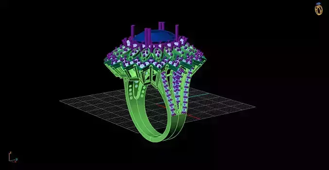 Cocktail Ring in Diamond