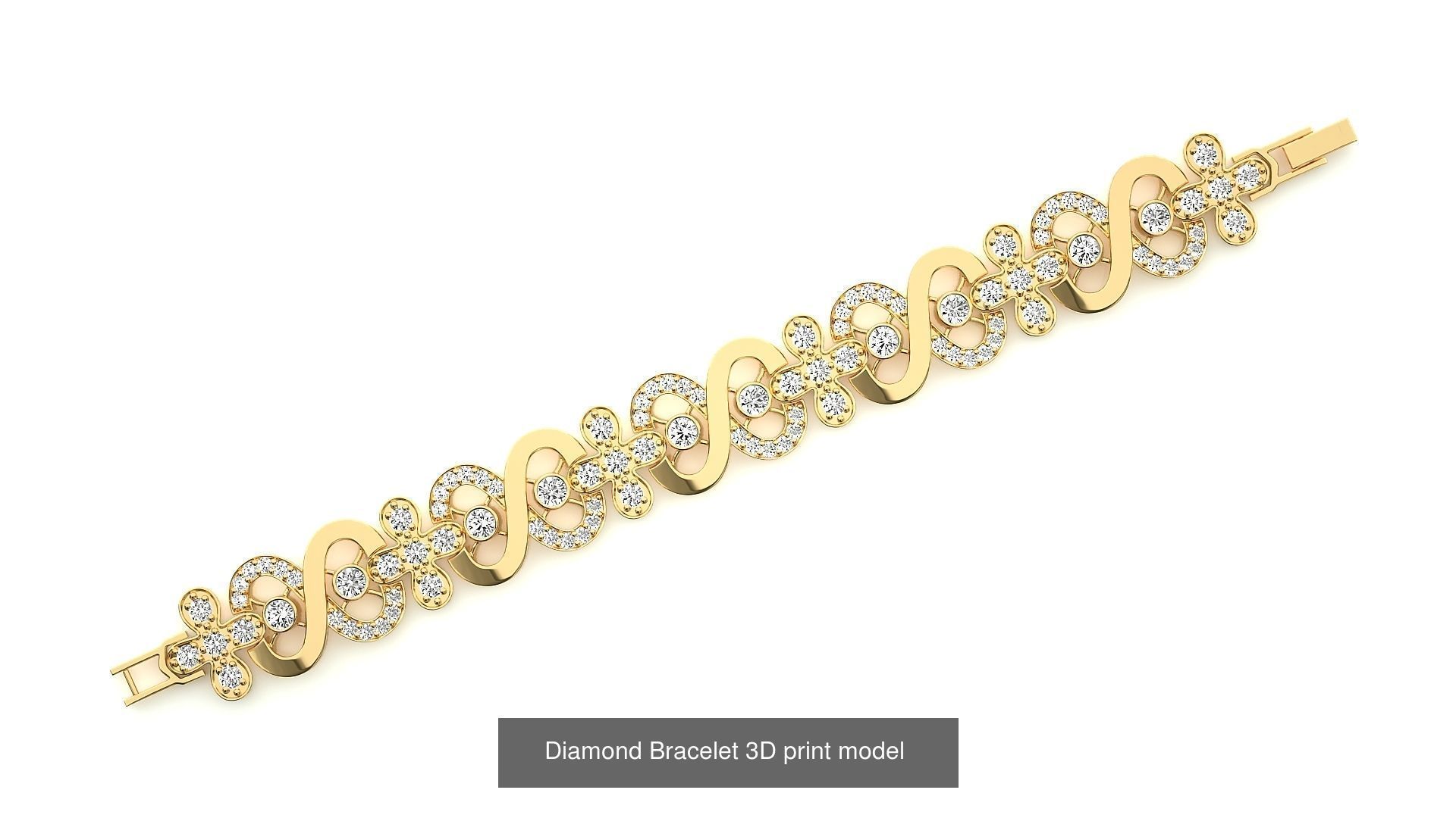 259 Chain Type Bracelets Mega Pack 3dm stl renders gemmap  3D Model Collection_88